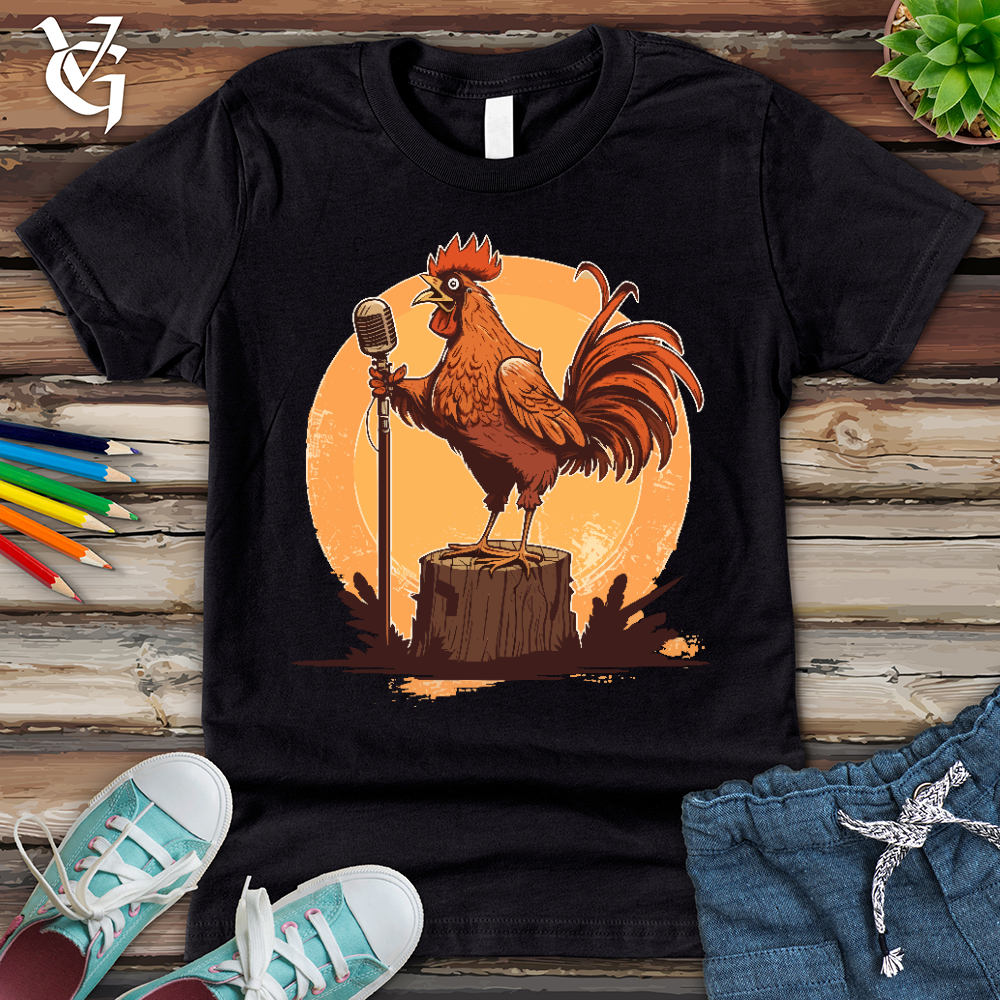 Viking Goods Chicken Rockstar Youth Tee Vintage Black / L