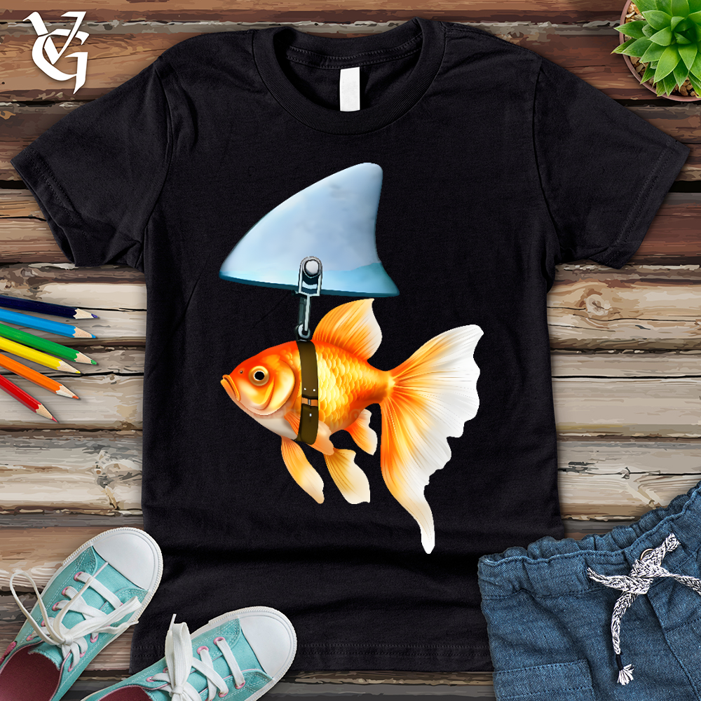 Viking Goods Goldfish Shark Fin Youth Tee Vintage Black / L