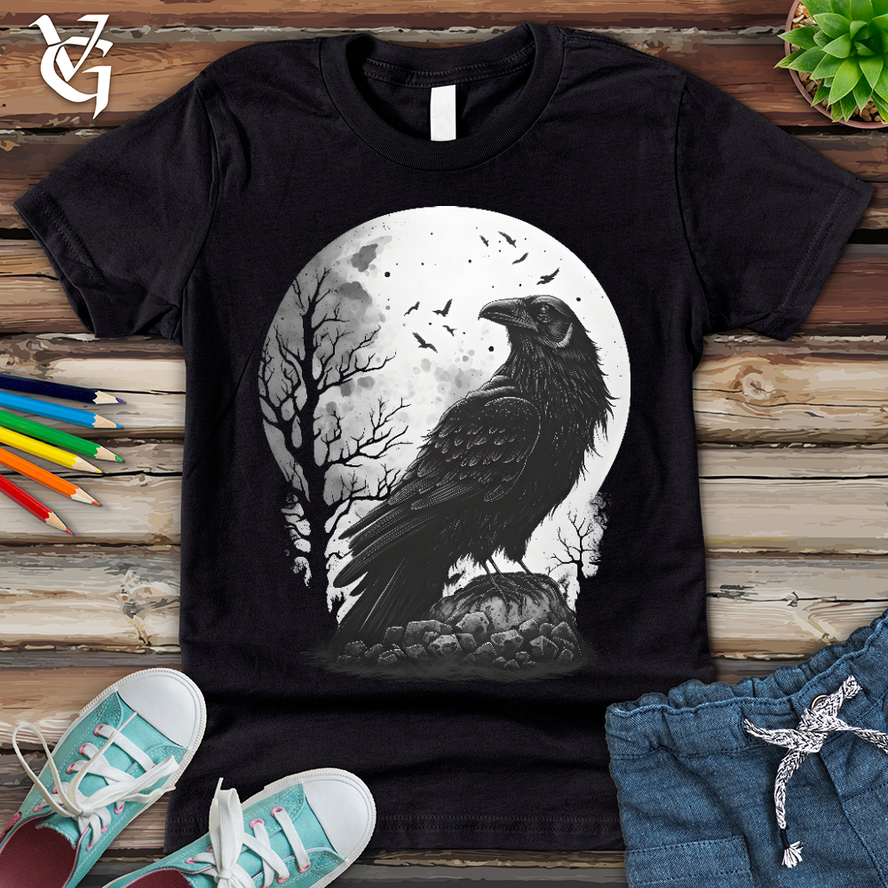 Viking Goods Midnight Raven Perch Youth Tee Vintage Black / L