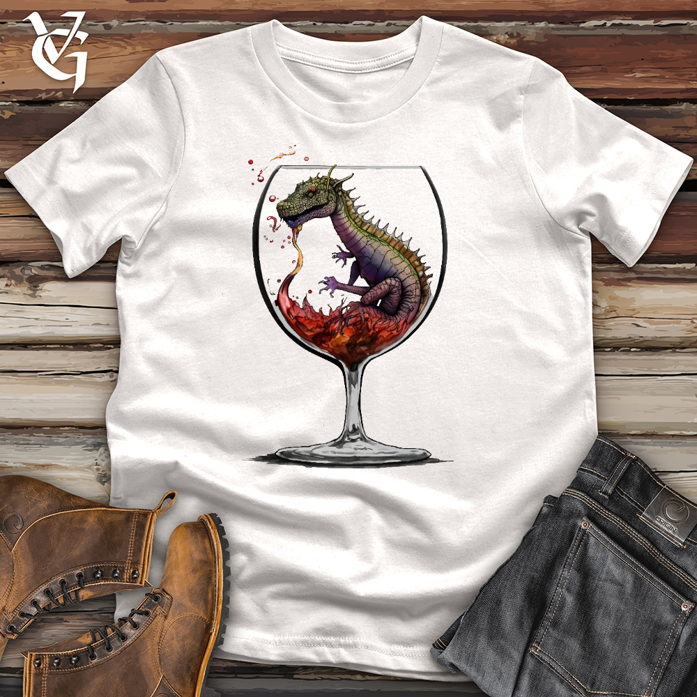 Viking Goods Dragons Drink Cotton Tee Vintage White / L