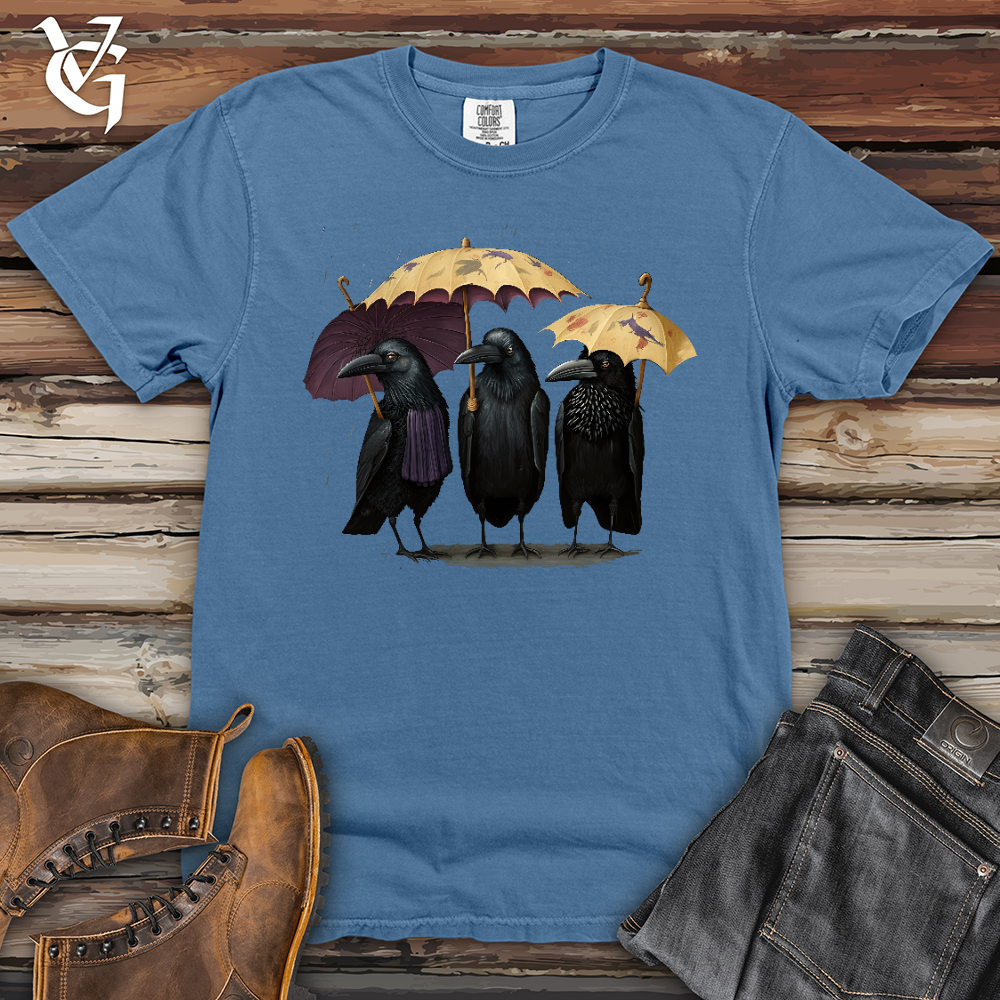 Viking Goods 3 Raven Amigos Heavy Cotton Comfort Colors Tee Washed Denim / L