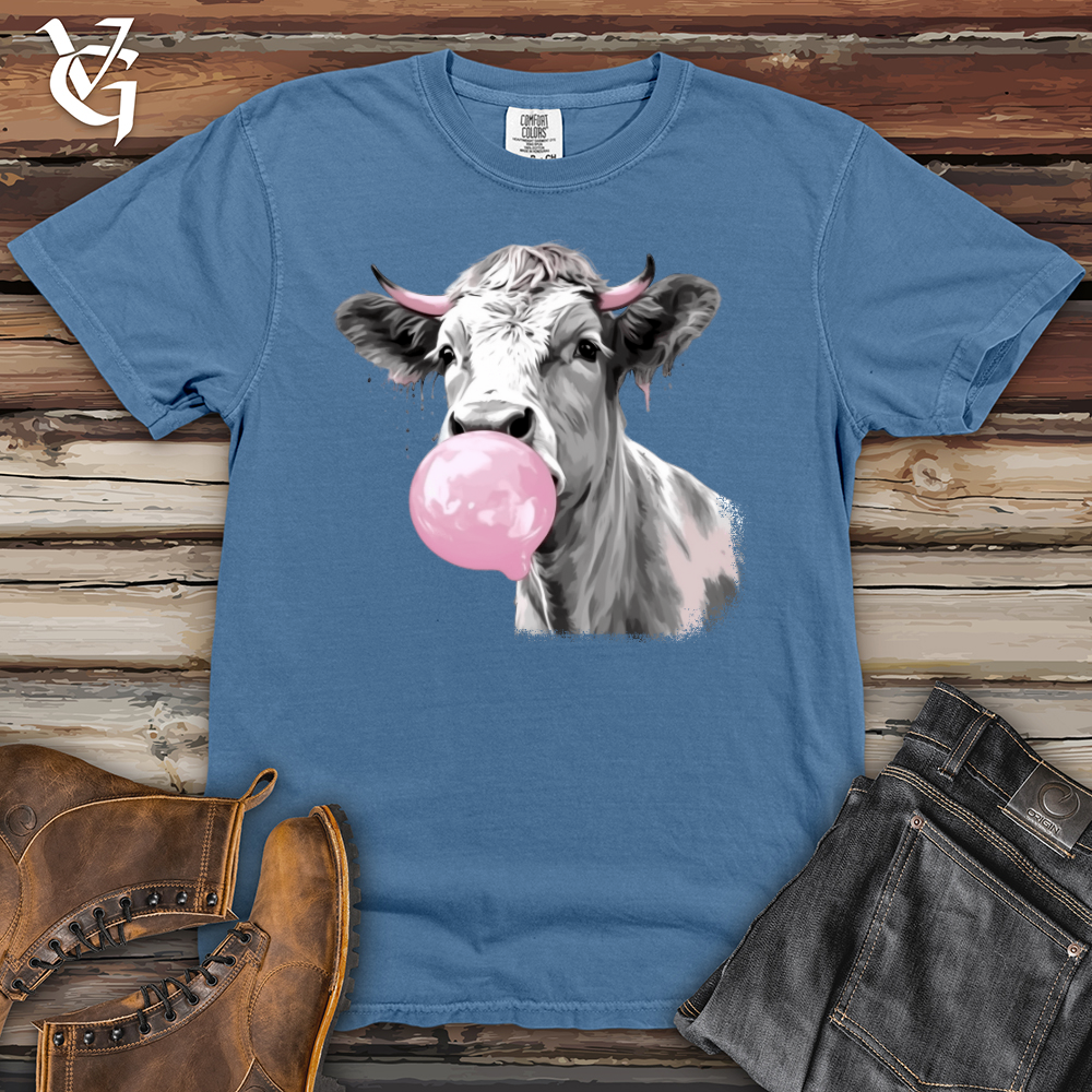 Viking Goods Cow Gum Heavy Cotton Comfort Colors Tee Washed Denim / L