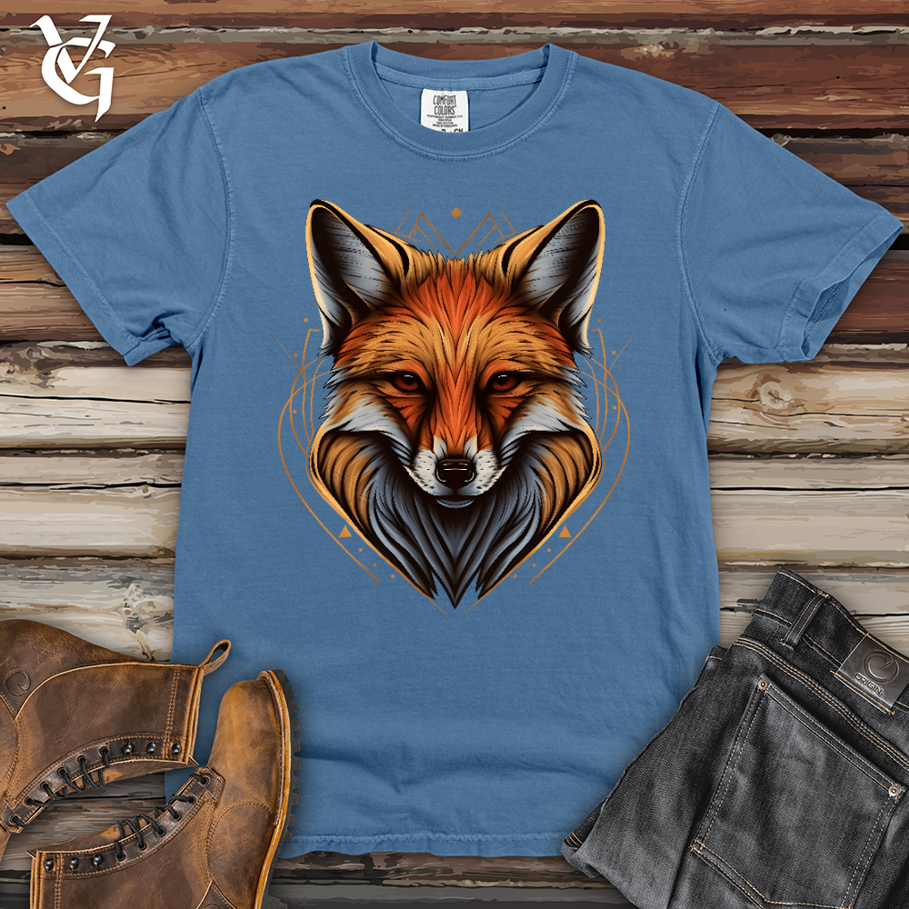 Viking Goods Cunning Fox Heavy Cotton Comfort Colors Tee Washed Denim / L