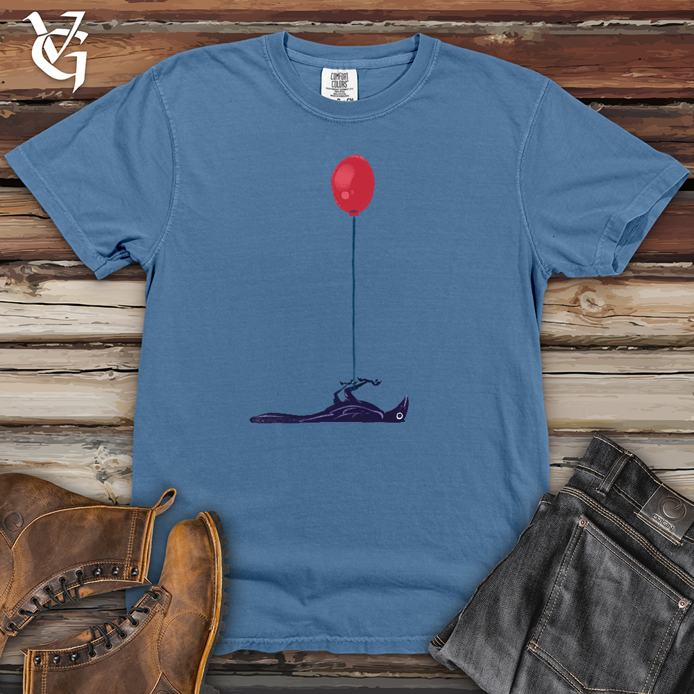 Viking Goods I'll Fly Again Heavy Cotton Comfort Colors Tee Washed Denim / L