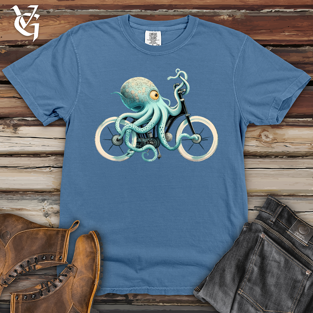 Viking Goods Octobike Heavy Cotton Comfort Colors Tee Washed Denim / L