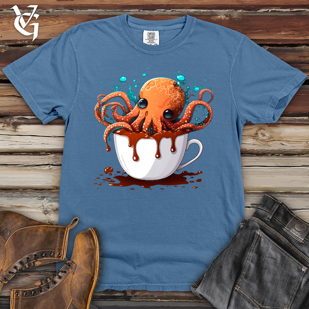 Viking Goods Octosplash Heavy Cotton Comfort Colors Tee Washed Denim / L