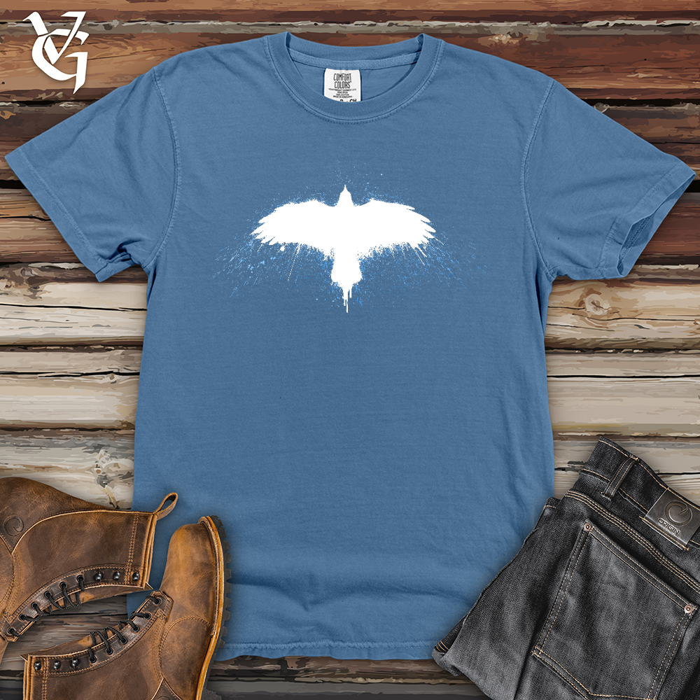 Viking Goods Raven Shatter Heavy Cotton Comfort Colors Tee Washed Denim / L