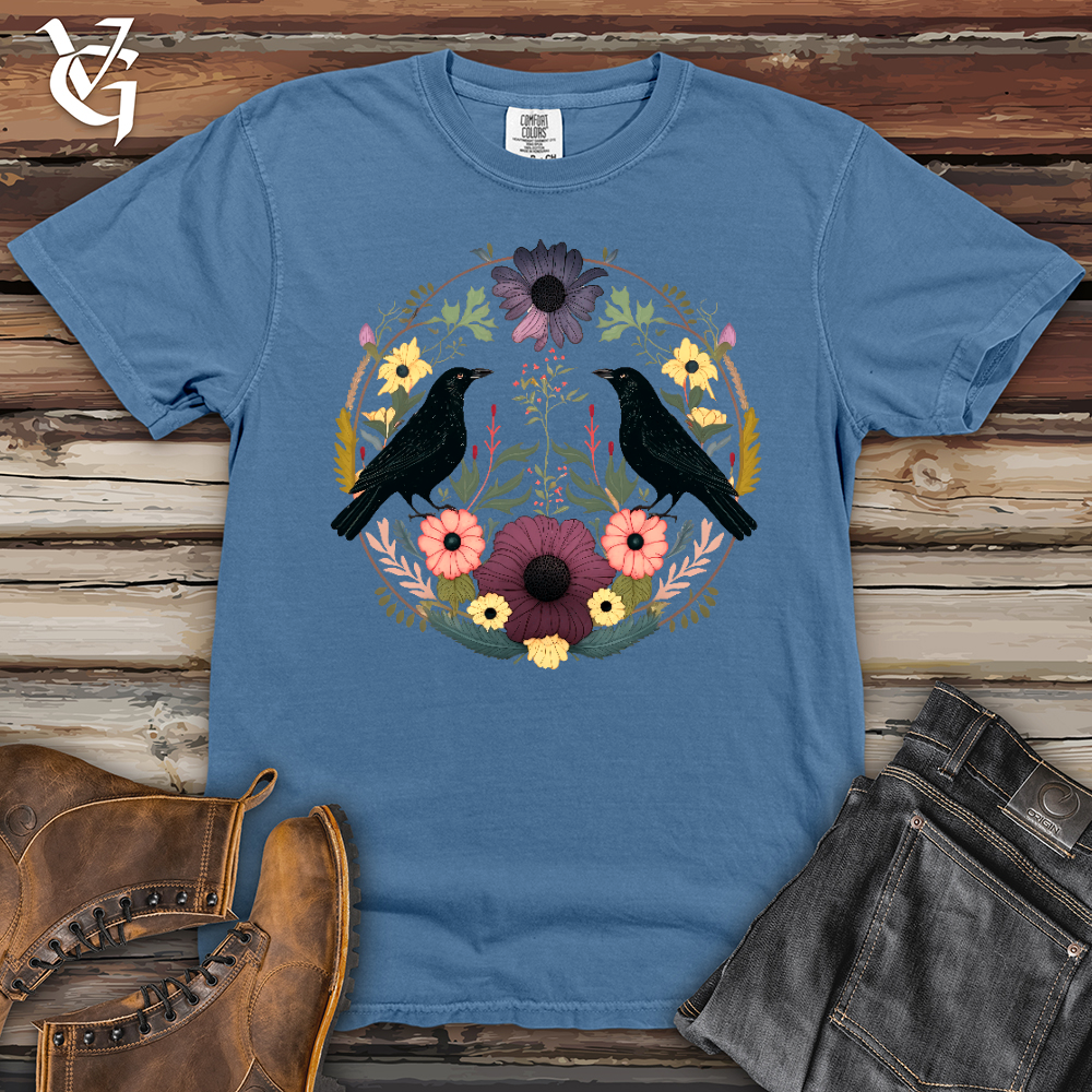 Viking Goods Summer Is Coming Ravens Heavy Cotton Comfort Colors Tee Washed Denim / L