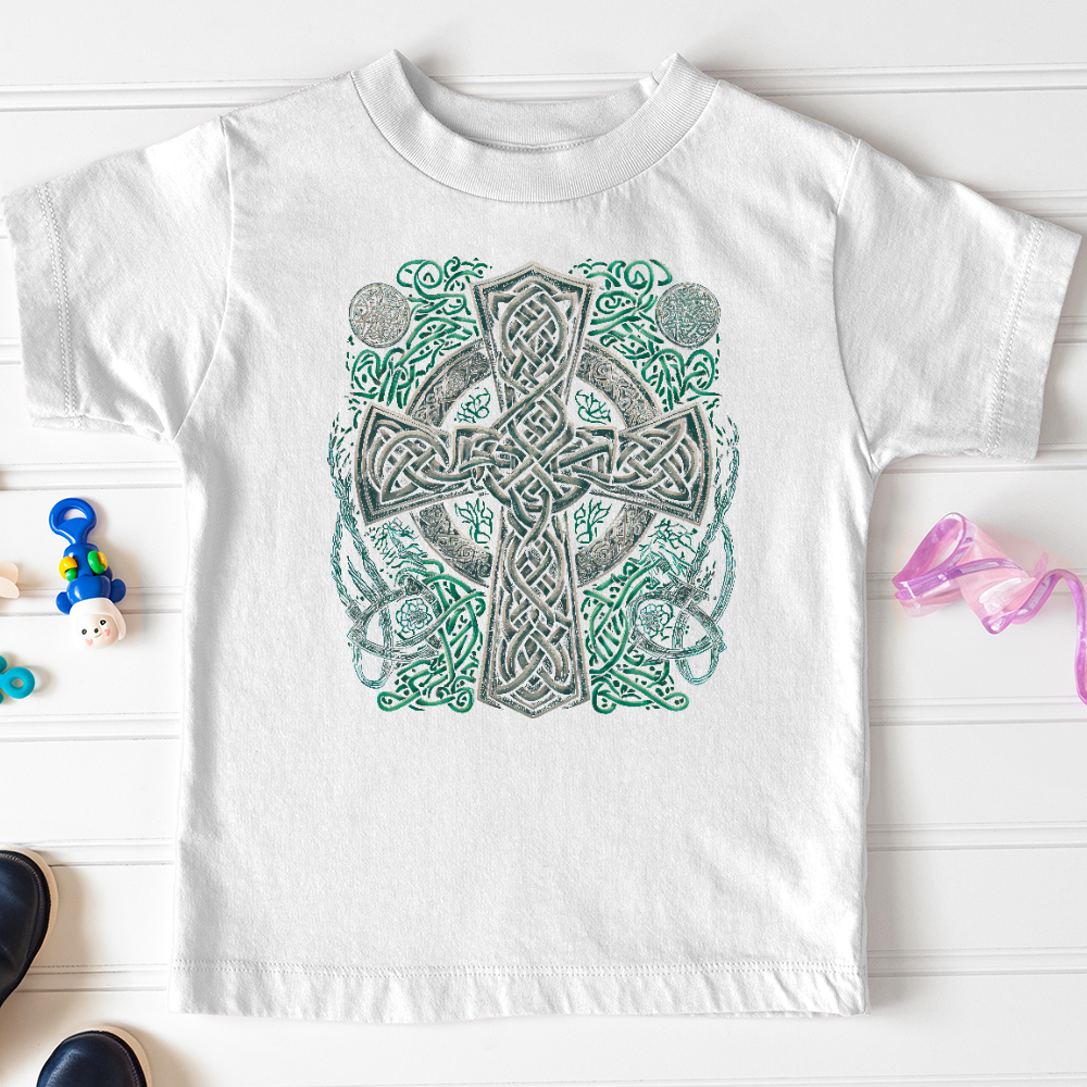 Viking Goods Celtic Crosses Toddler Tee White / 2T