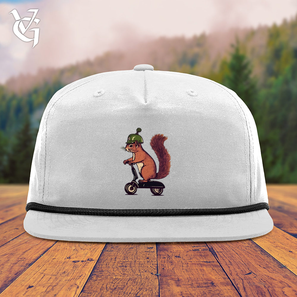 Viking Goods Squirrel Scoot Snapback Cap White/ Black