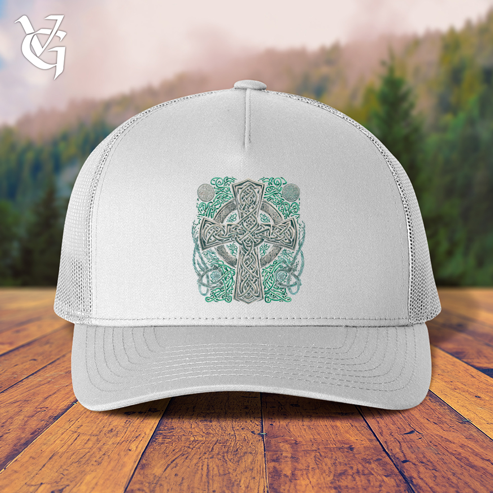 Viking Goods Celtic Crosses Trucker Cap White