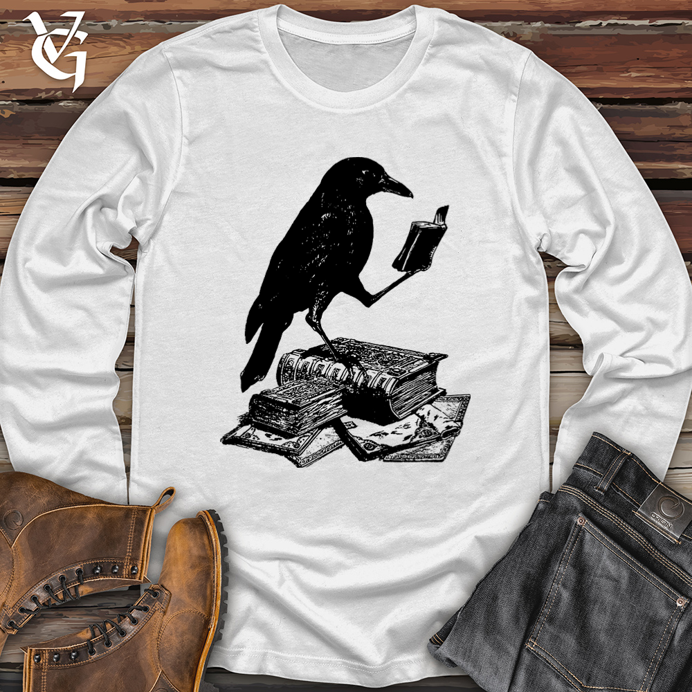 Viking Goods A Little Light Reading Softstyle Long Sleeve White / L