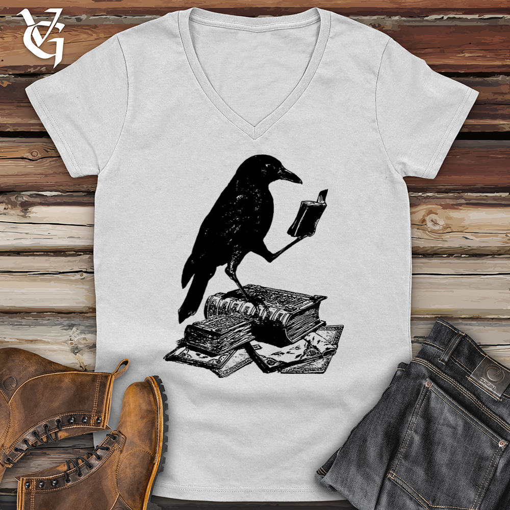 Viking Goods A Little Light Reading Softstyle V-Neck White / L