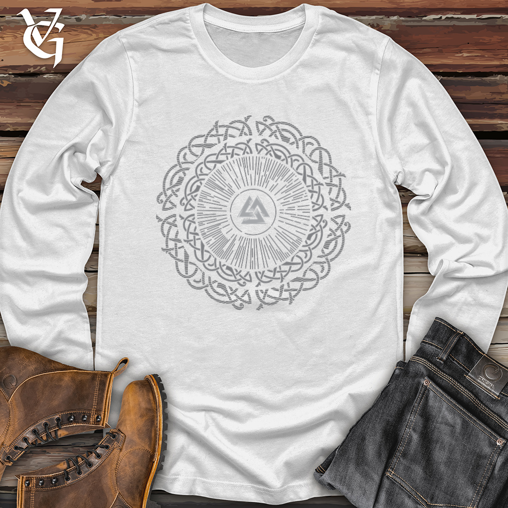 Viking Goods Ancient Round Celtic Softstyle Long Sleeve White / L