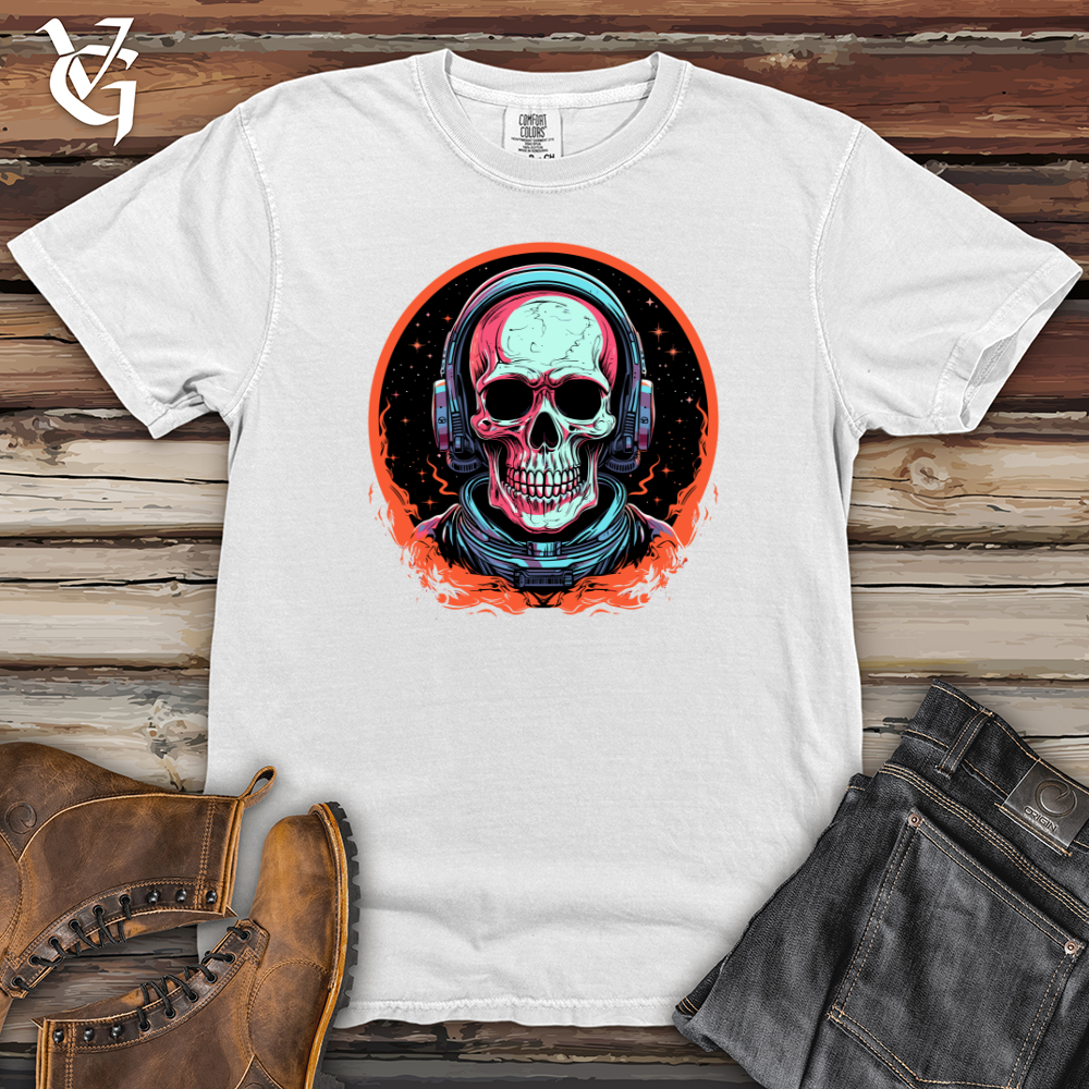 Viking Goods Astro Explorer Skull Heavy Cotton Comfort Colors Tee White / L