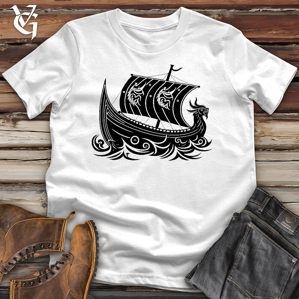 Viking Goods Battleship at Sea Softstyle Tee White / L