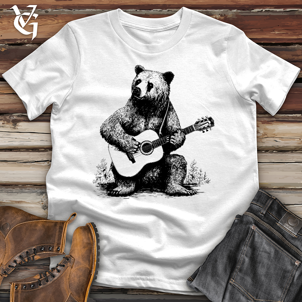Viking Goods Bear Guitarist Softstyle Tee White / L