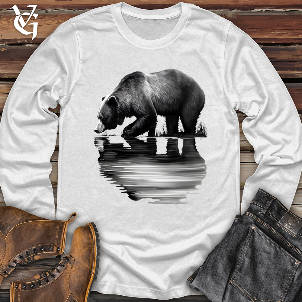 Viking Goods Bear Reflection Softstyle Long Sleeve White / L