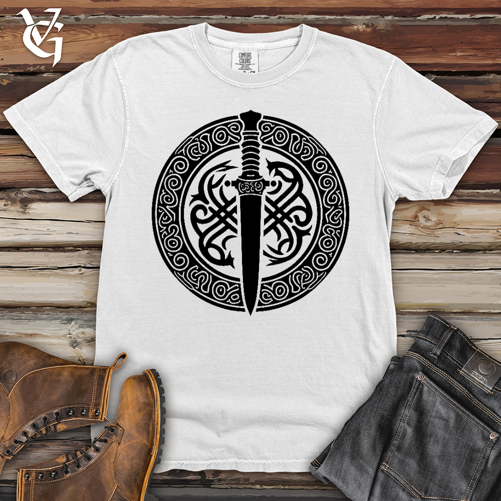 Viking Goods Celtic Dagger Heavy Cotton Comfort Colors Tee White / L