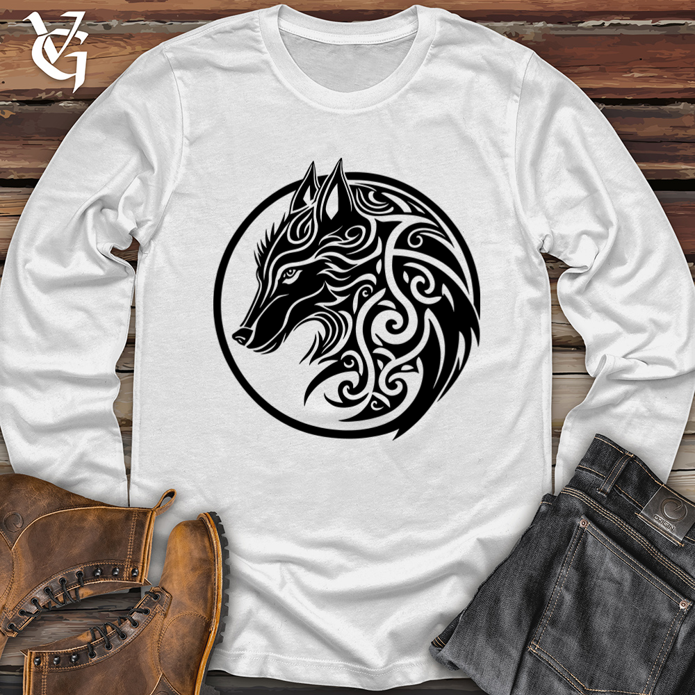 Viking Goods Celtic Wolf Softstyle Long Sleeve White / L
