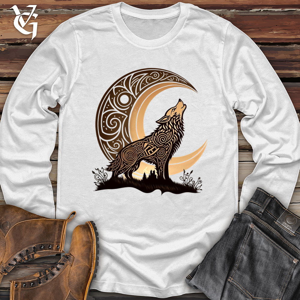Viking Goods Celtic Wolf Softstyle Long Sleeve White / L
