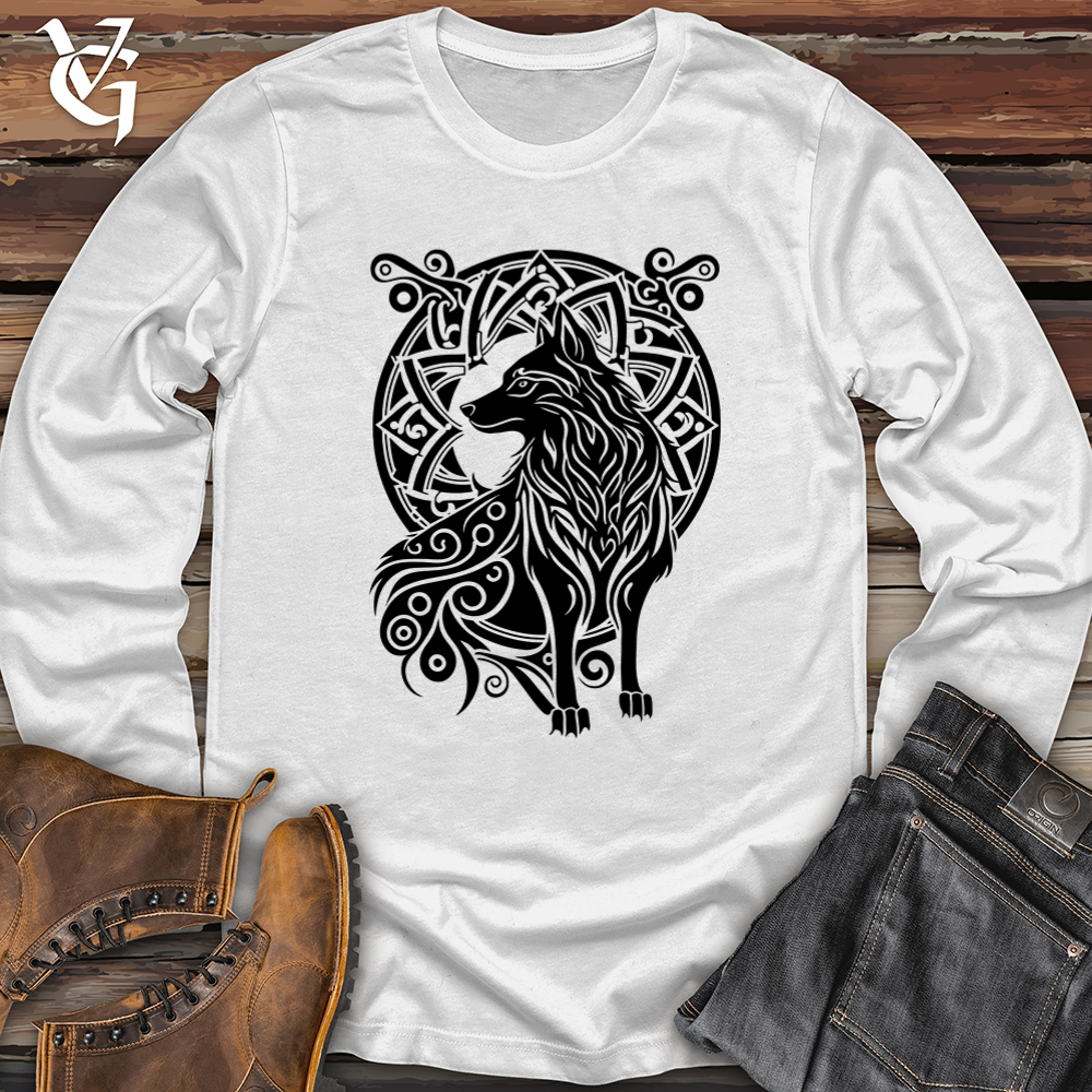 Viking Goods Celtic Wolf Softstyle Long Sleeve White / L