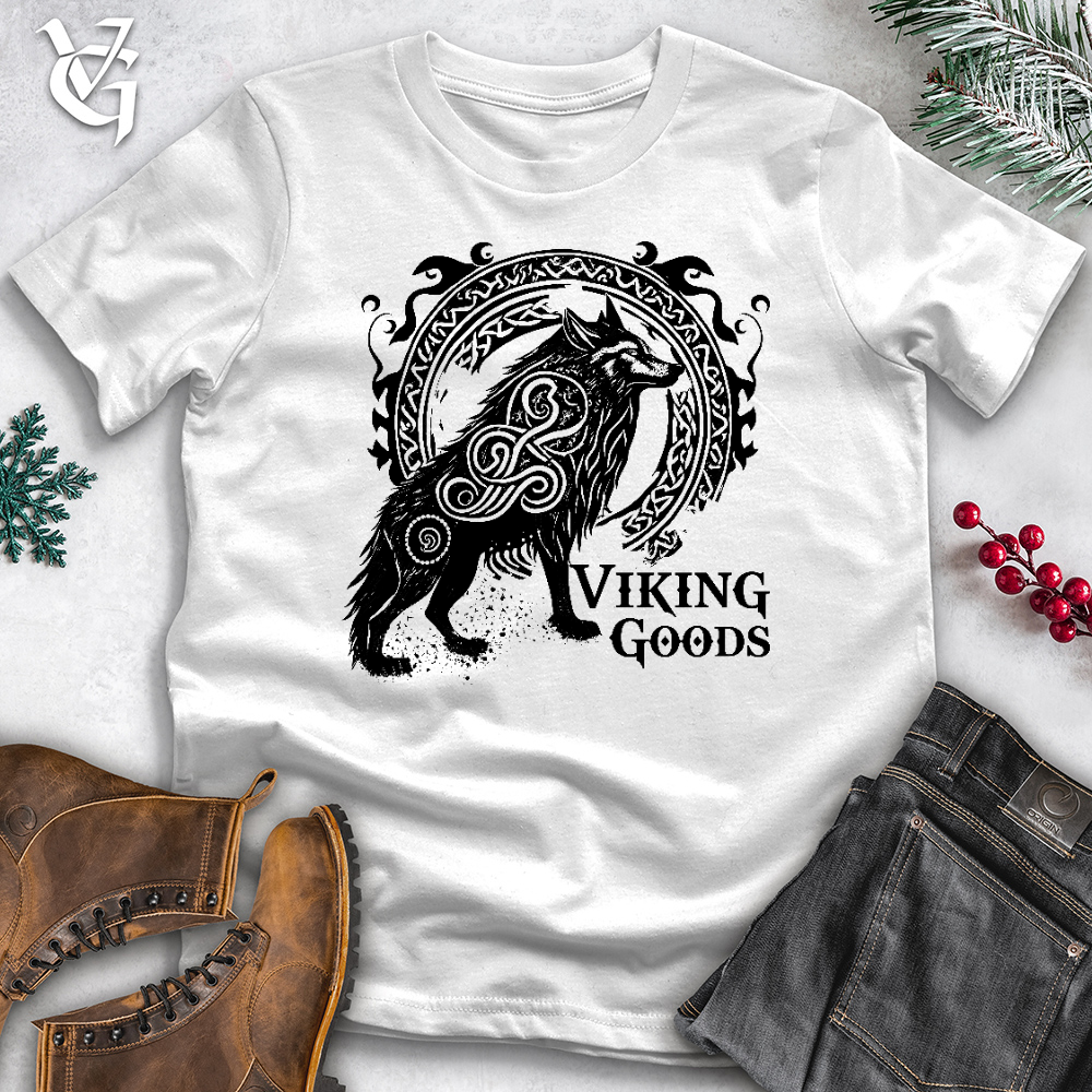 Viking Goods Celtic Wolf Viking Good Cotton Tee White / L