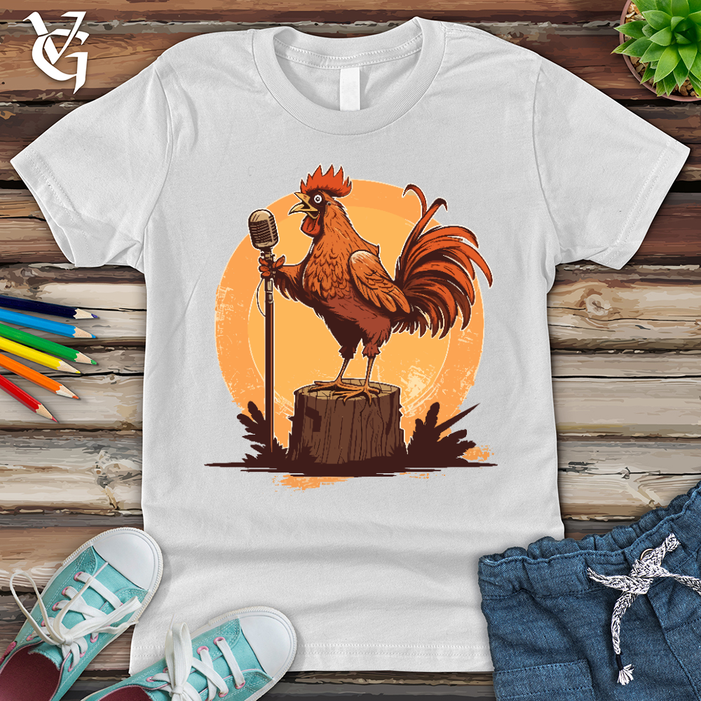 Viking Goods Chicken Rockstar Youth Tee White / L
