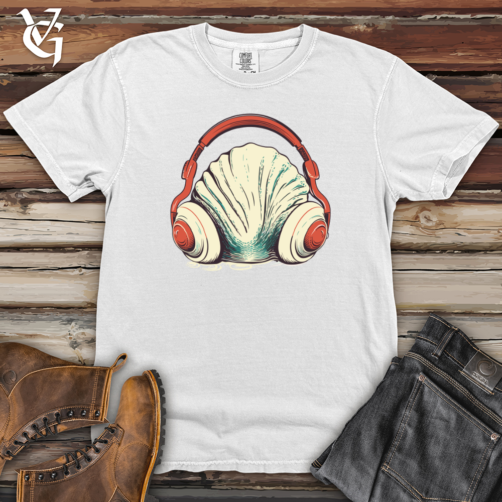Viking Goods Clam Ocean Echo Headphone Vibes Heavy Cotton Comfort Colors Tee White / L