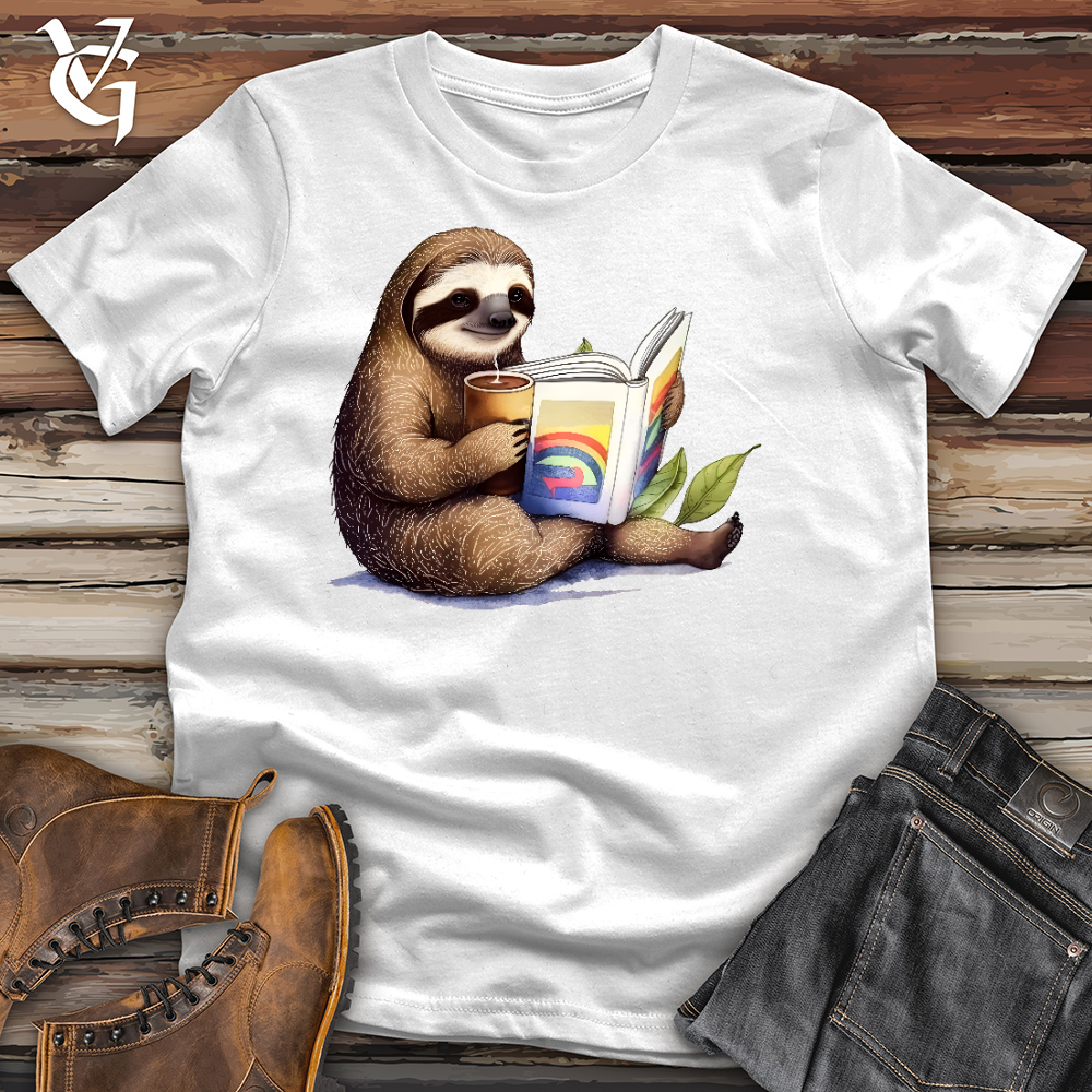 Viking Goods Cozy Sloth Cotton Tee White / L