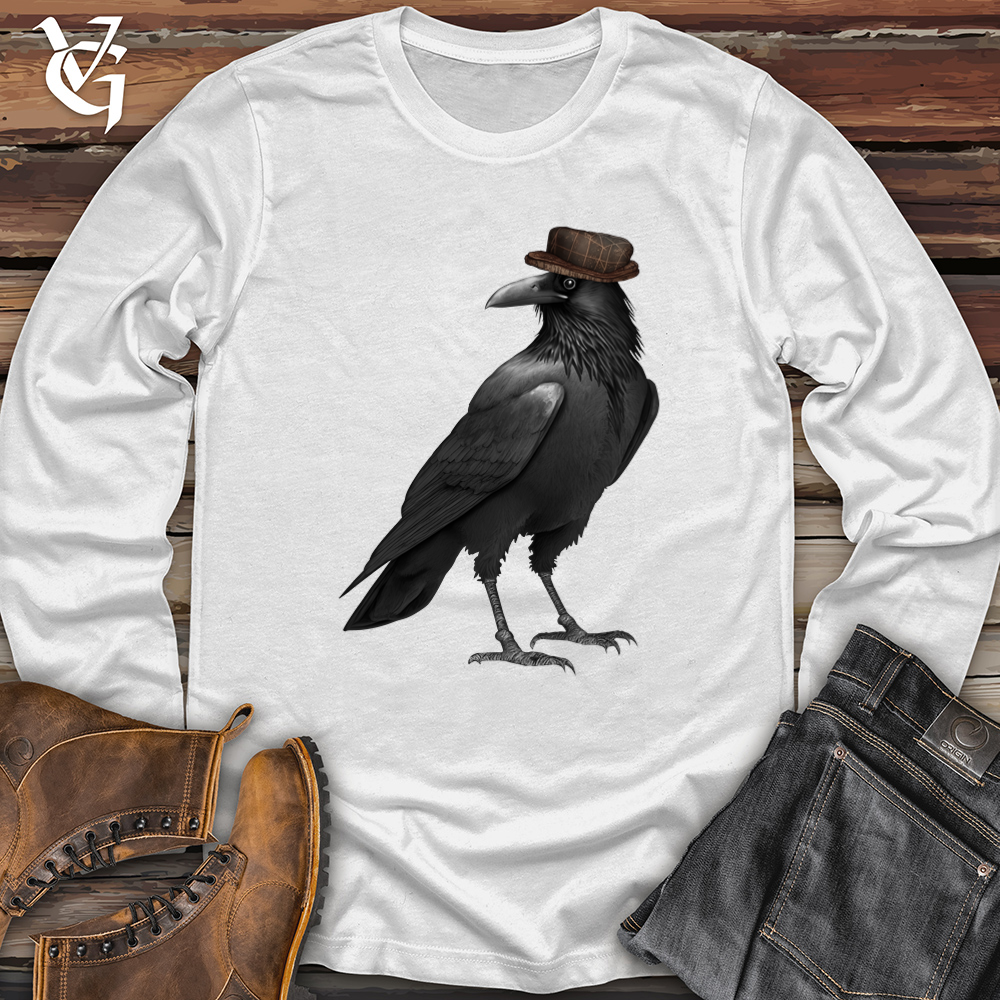 Viking Goods Crow Cap Softstyle Long Sleeve White / L