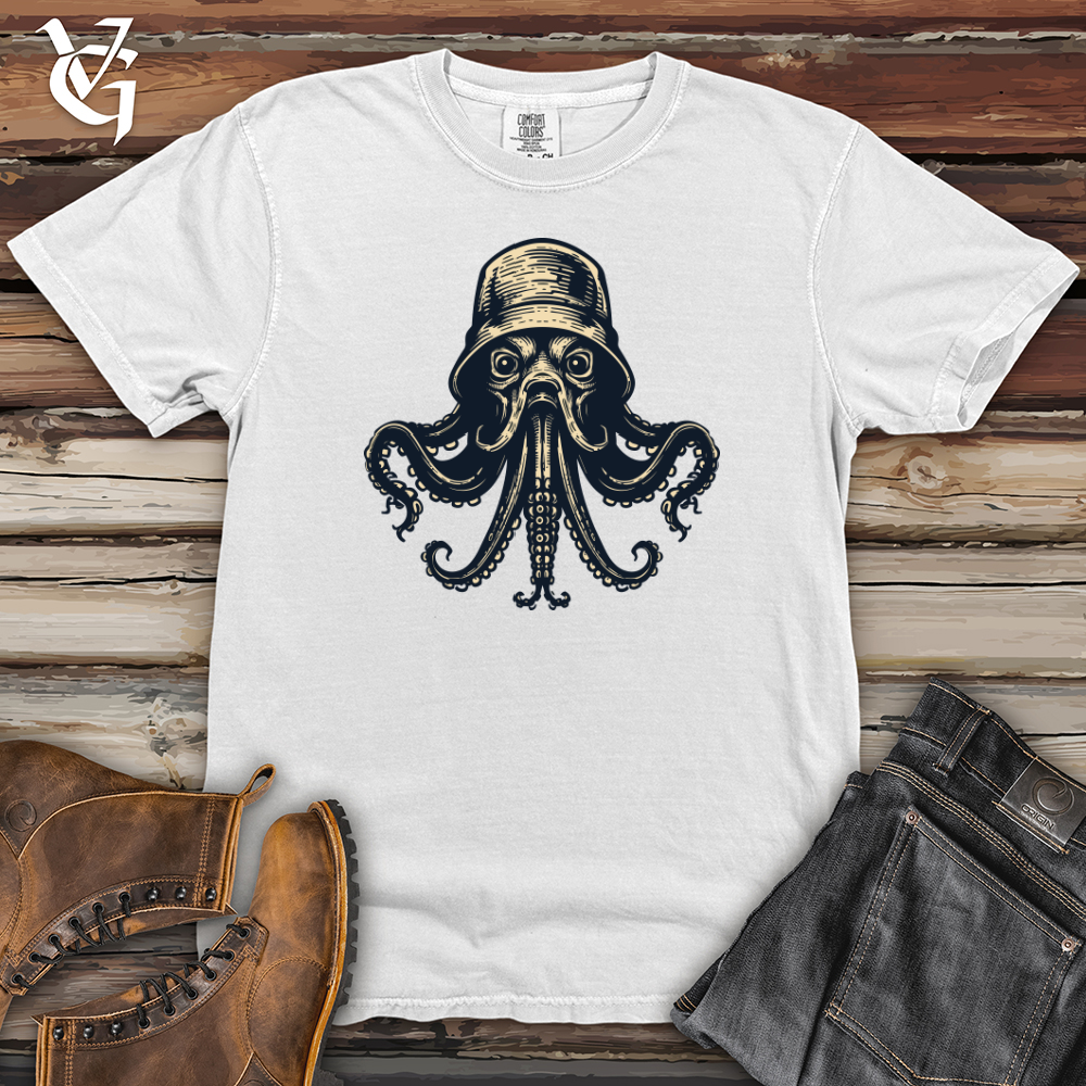 Viking Goods Dark Octopus Heavy Cotton Comfort Colors Tee White / L