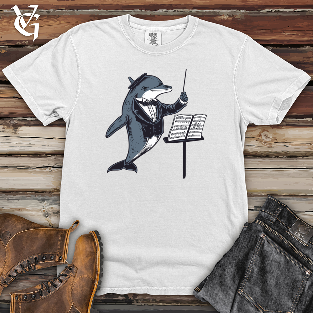 Viking Goods Dolphin Maestro Elegance Heavy Cotton Comfort Colors Tee White / L