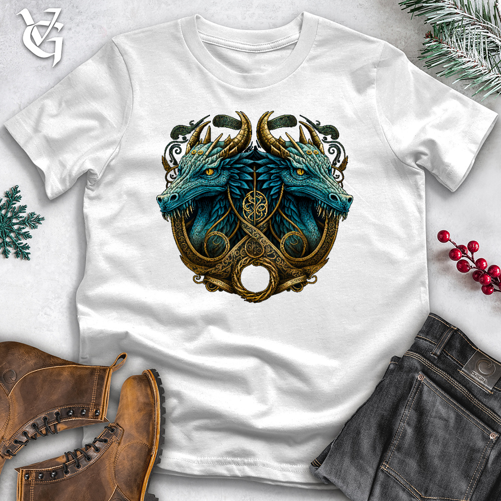 Viking Goods Dragon Reflection Cotton Tee White / L