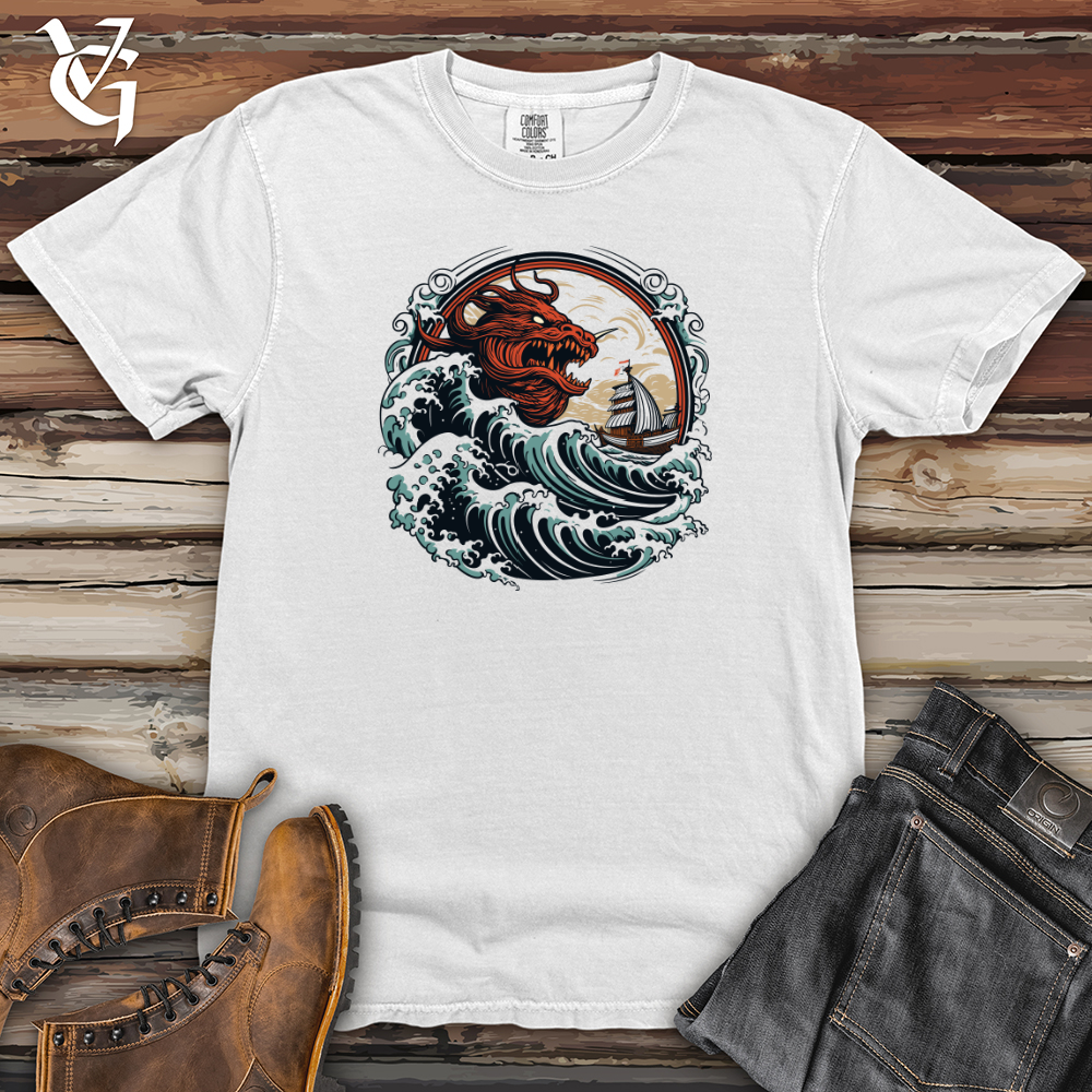 Viking Goods Dragon Sea Encounter Heavy Cotton Comfort Colors Tee White / L