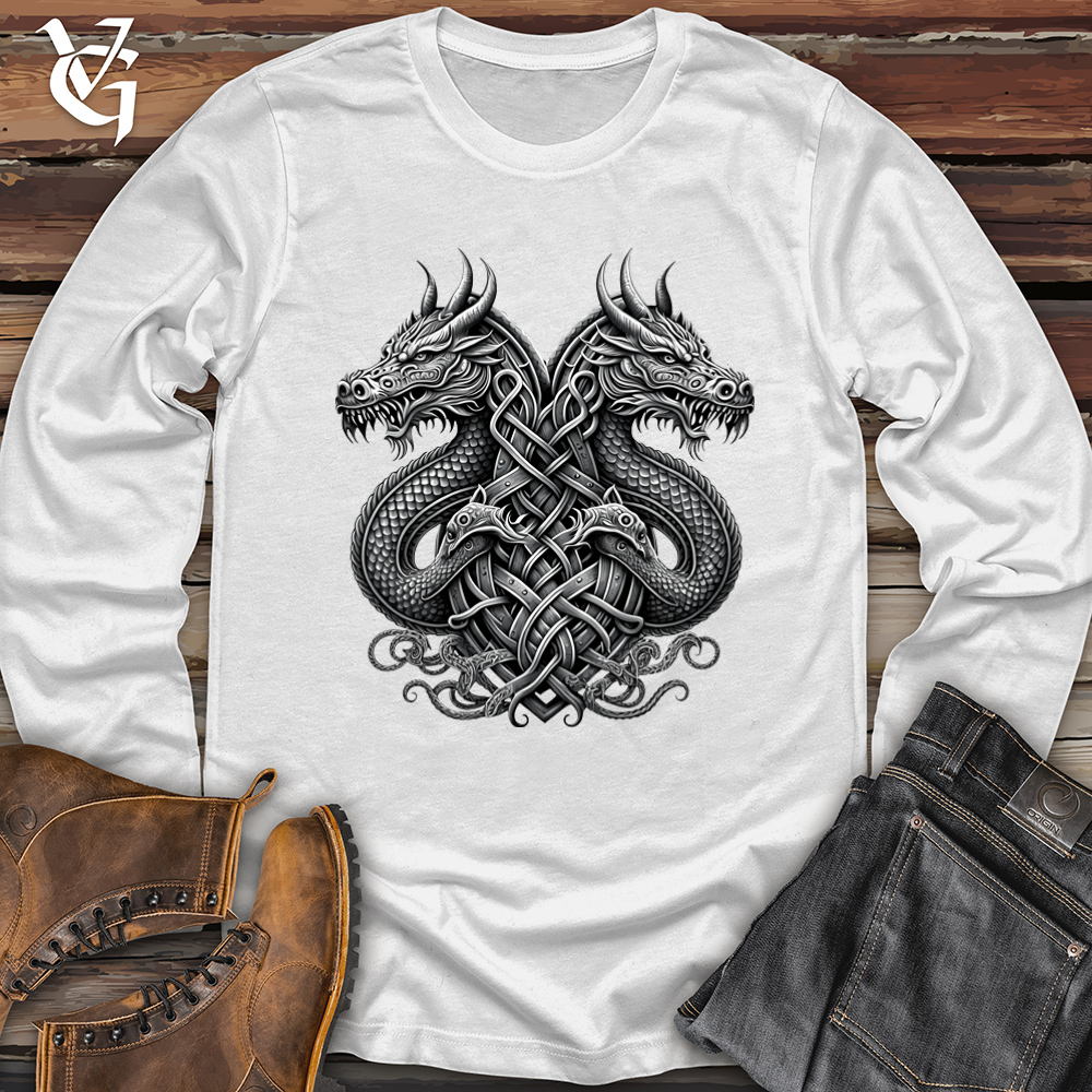 Viking Goods Dreki Emblem Softstyle Long Sleeve White / L