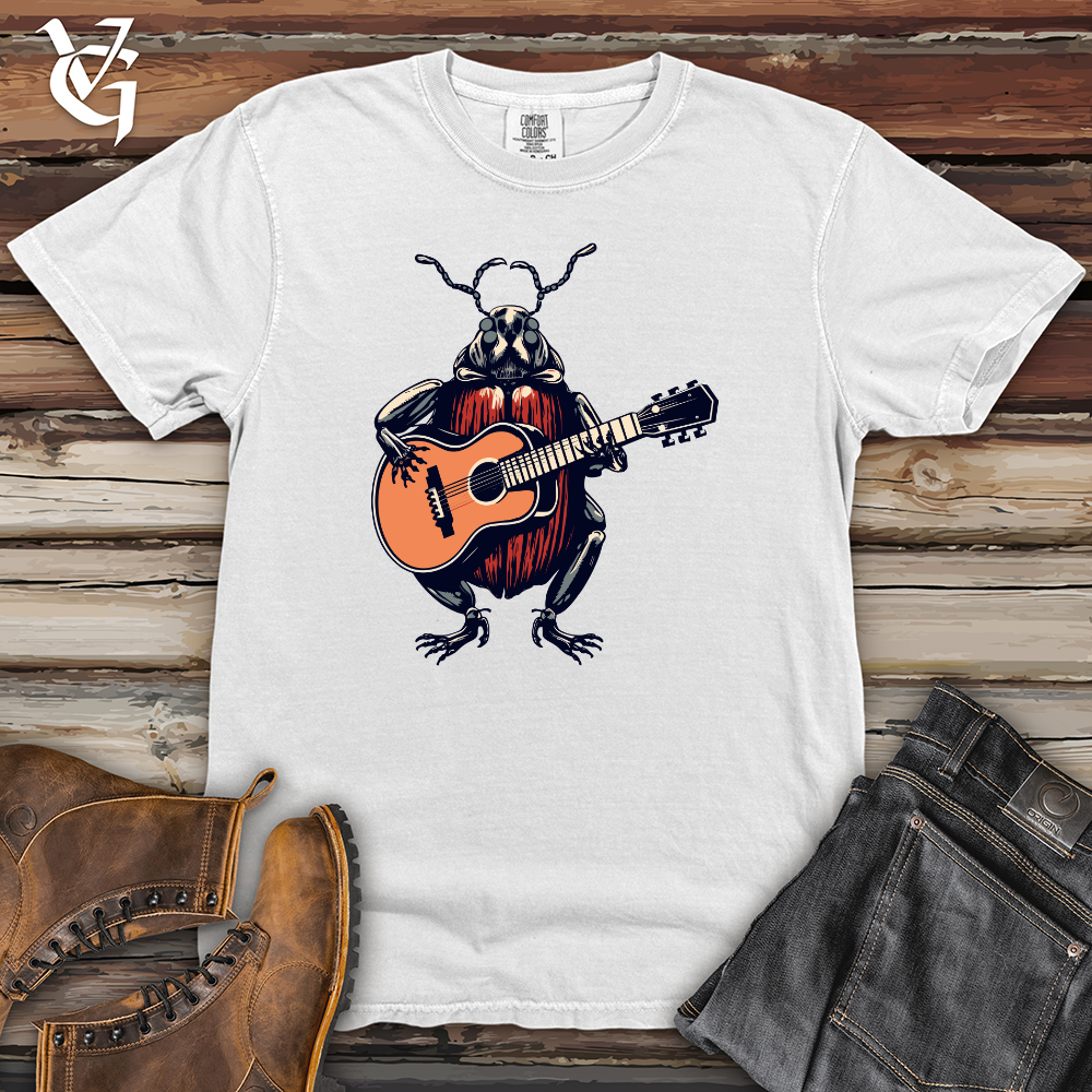 Viking Goods Dung Beetle Guitar Tunes Heavy Cotton Comfort Colors Tee White / L