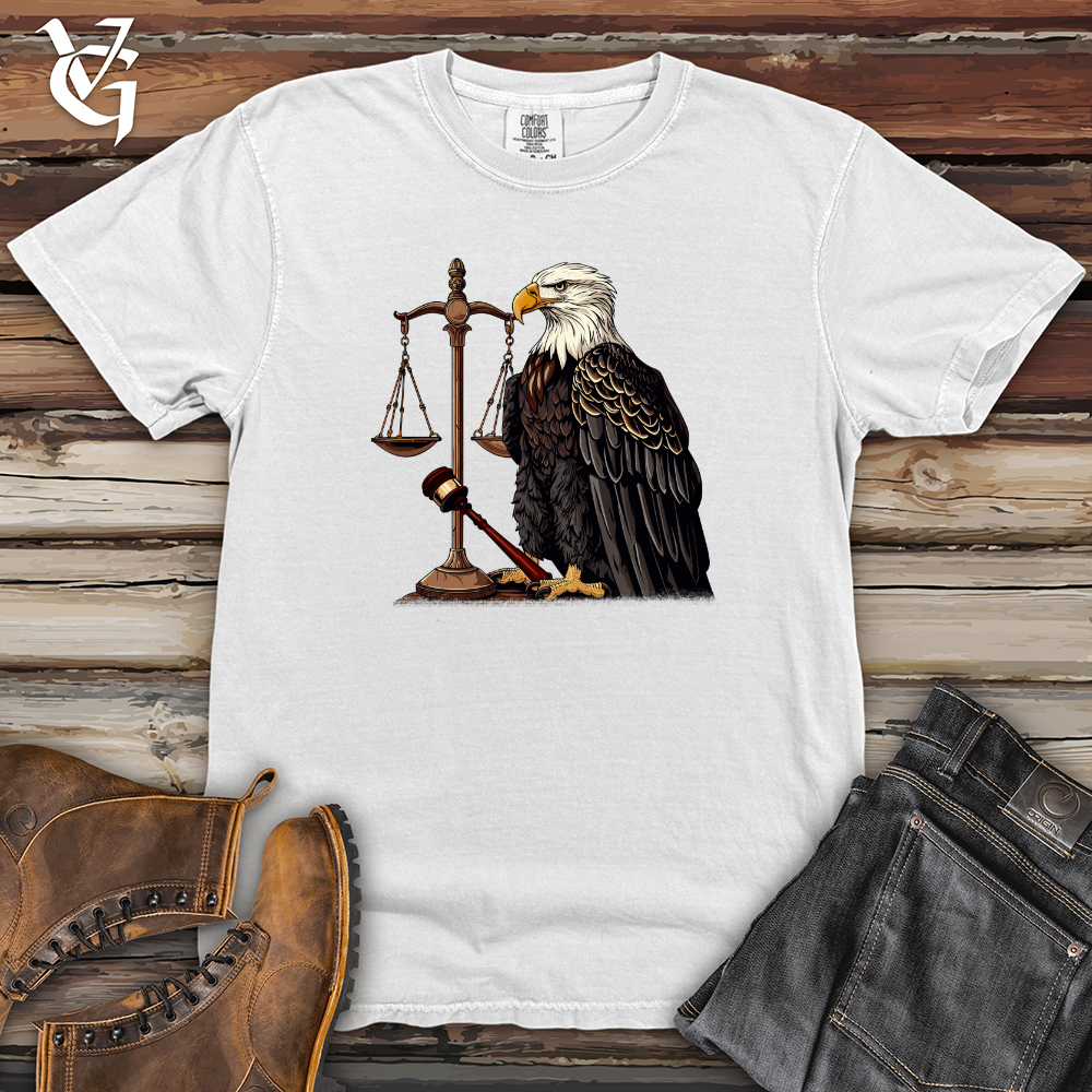 Viking Goods Eagle Justice Emblem Heavy Cotton Comfort Colors Tee White / L