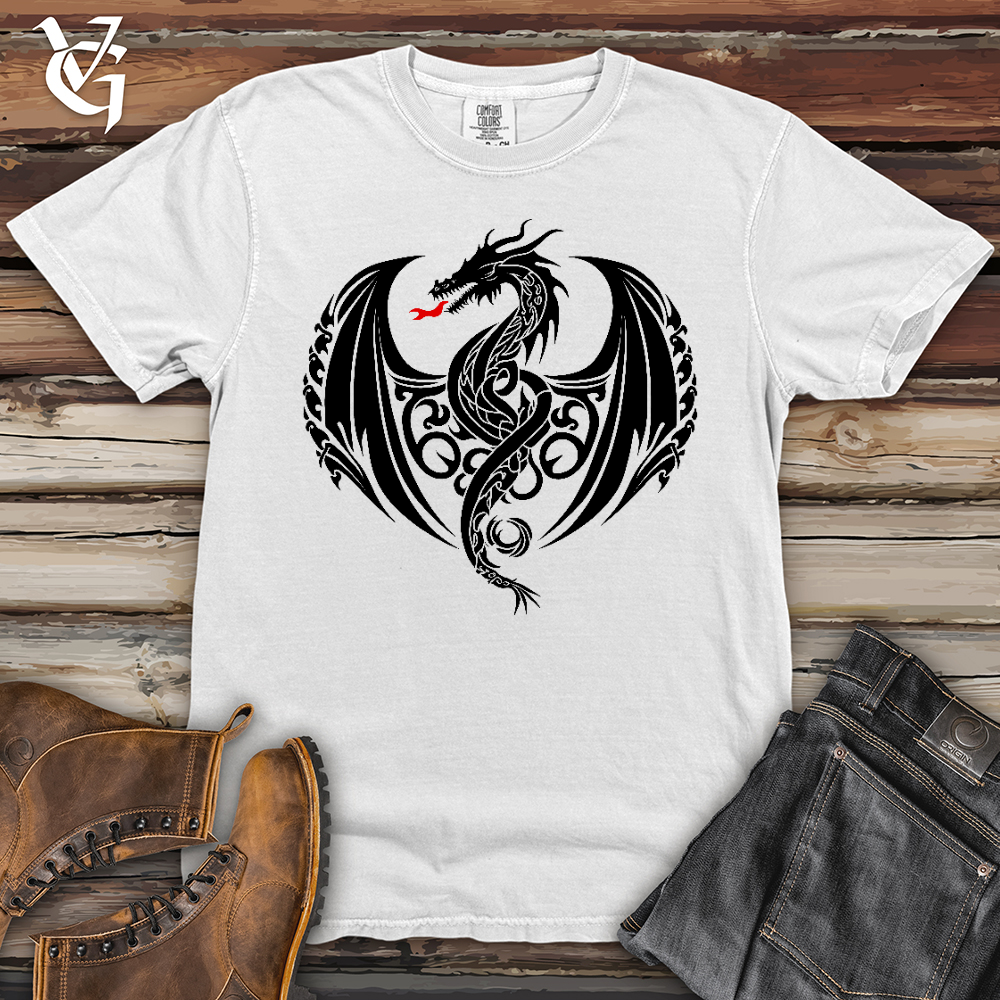 Viking Goods Fire Breathing Dragon Heavy Cotton Comfort Colors Tee White / L