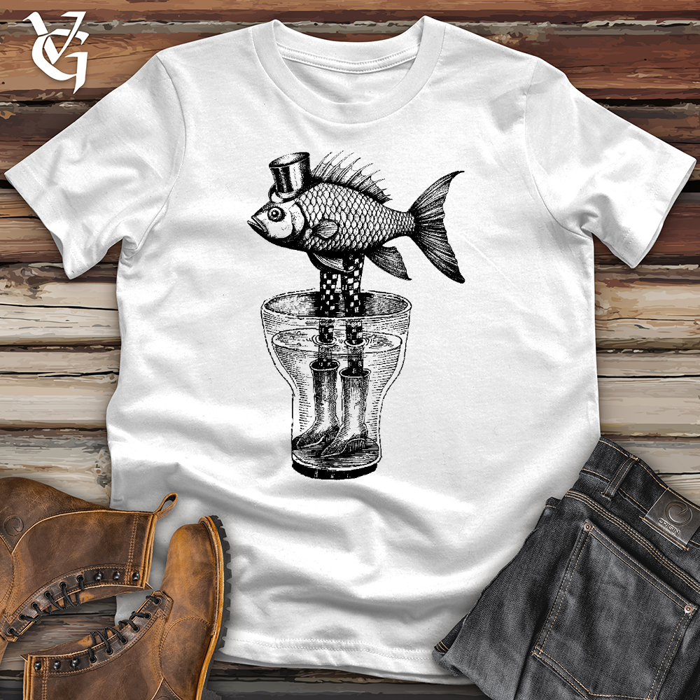 Viking Goods Fish Out of Water Softstyle Tee White / L