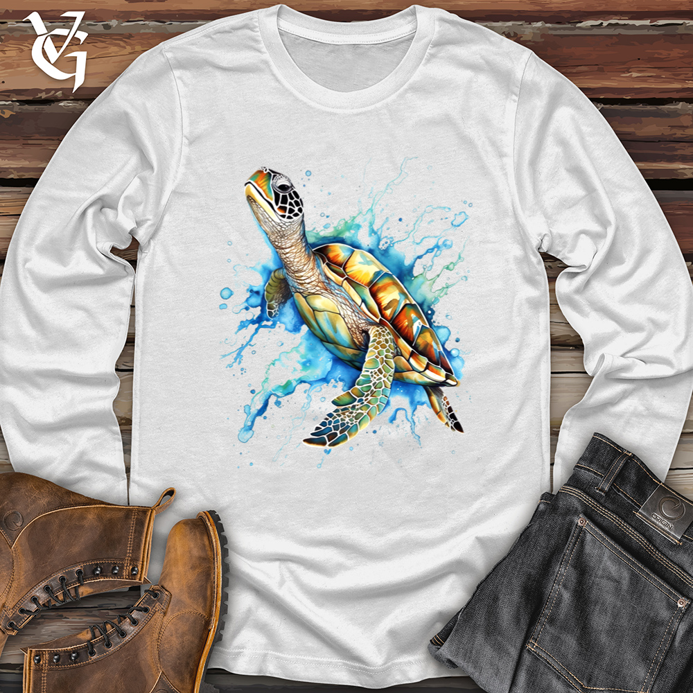 Viking Goods Fly Turtle Softstyle Long Sleeve White / L