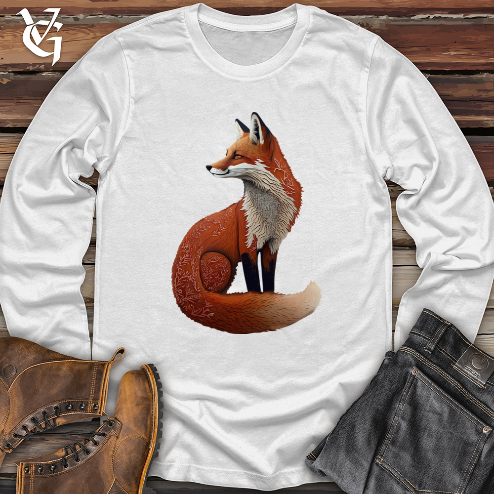 Viking Goods Forest Fox Softstyle Long Sleeve White / L