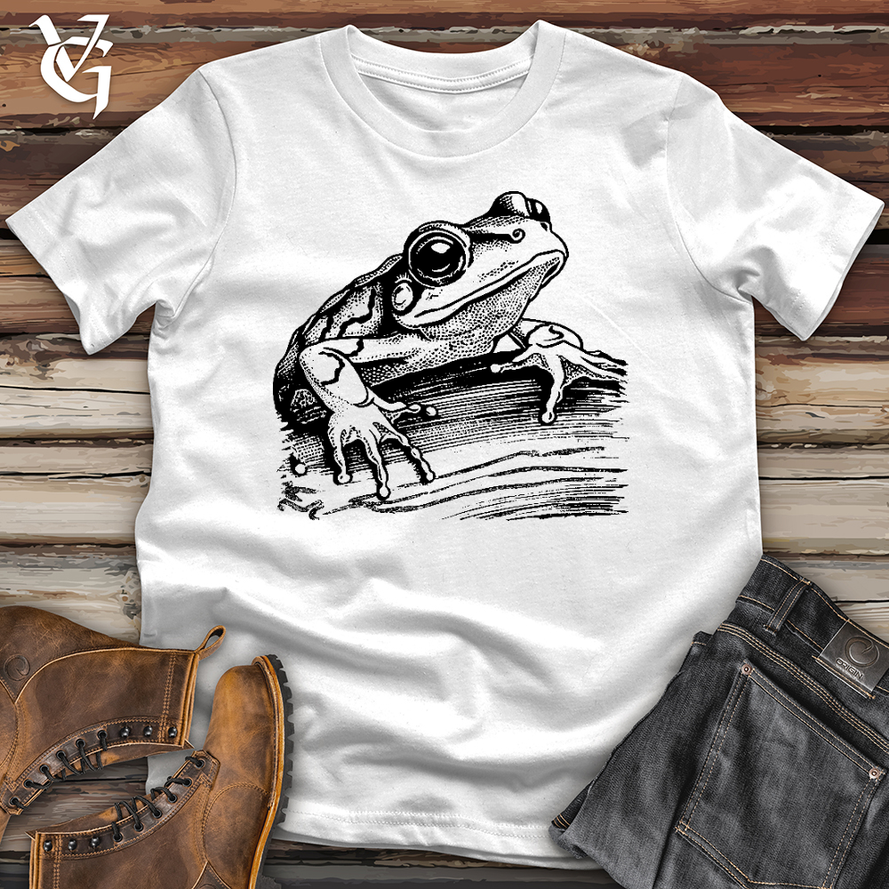 Viking Goods Frog Perch Softstyle Tee White / L