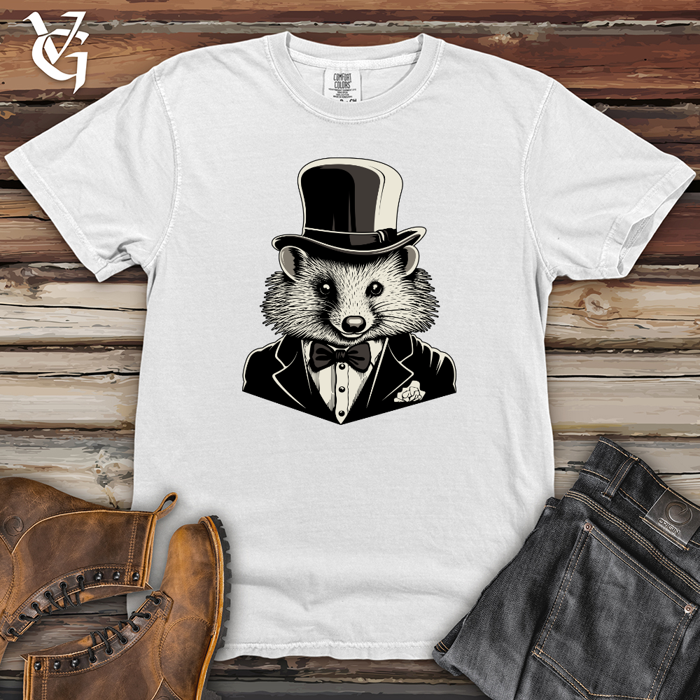 Viking Goods Gentleman Raccoon Dapper Heavy Cotton Comfort Colors Tee White / L