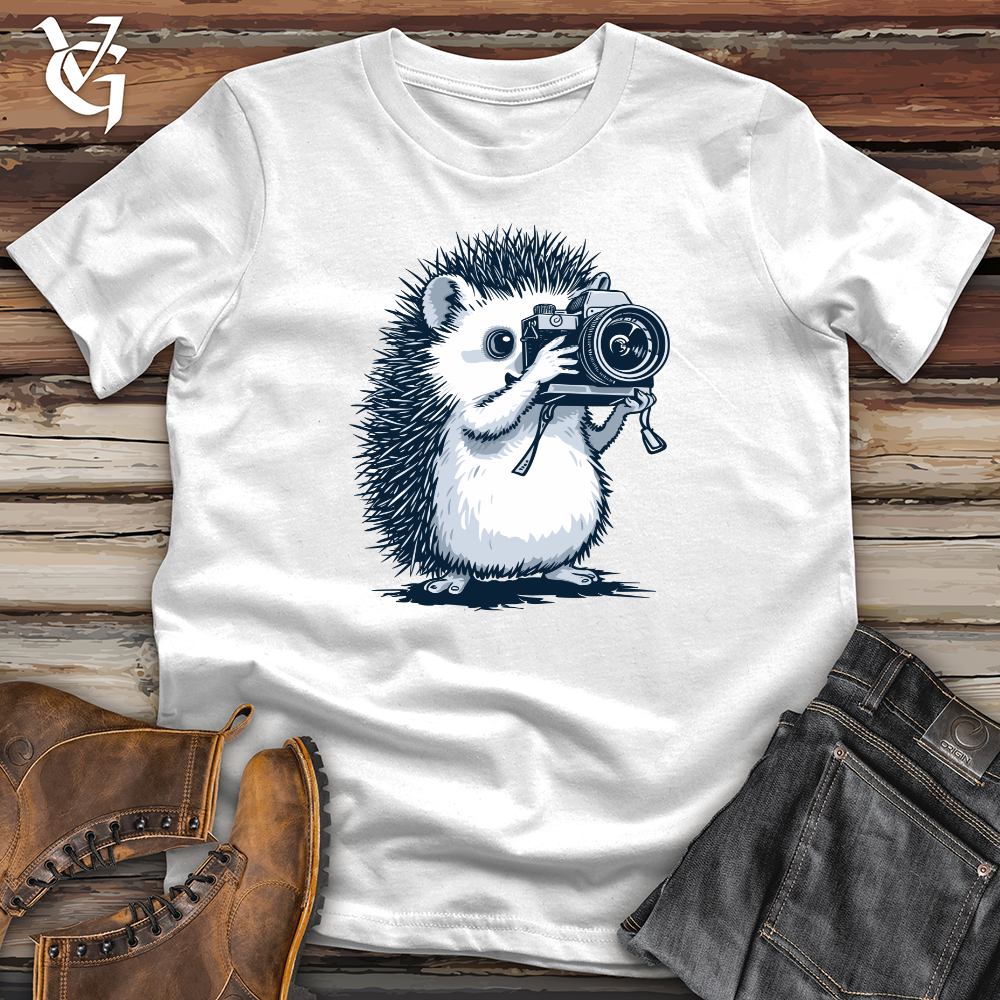 Viking Goods Hedgehog Shutterbug Snapshot Softstyle Tee White / L
