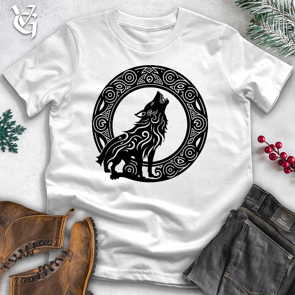 Viking Goods Howling Celtic Wolf Cotton Tee White / L