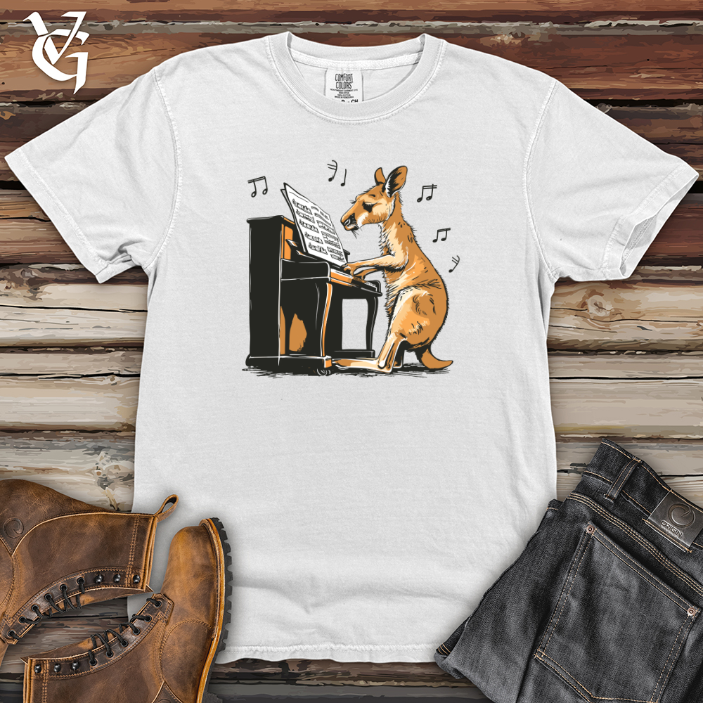 Viking Goods Kangaroo Piano Virtuoso Heavy Cotton Comfort Colors Tee White / L