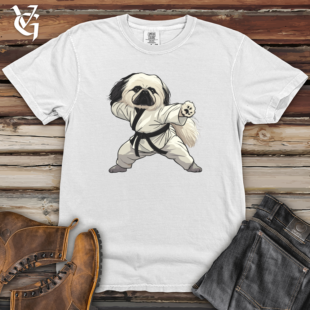 Viking Goods Karate Pekingese Power Heavy Cotton Comfort Colors Tee White / L