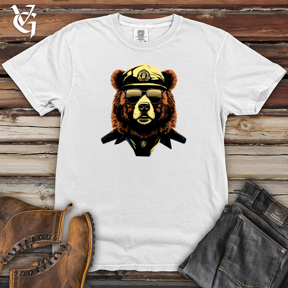 Viking Goods Law Enforcement Bear Watch Heavy Cotton Comfort Colors Tee White / L