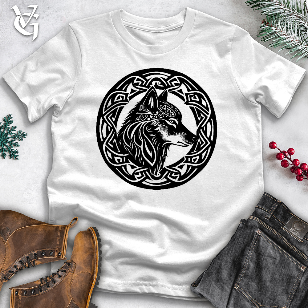 Viking Goods Majestic Wolf Cotton Tee White / L